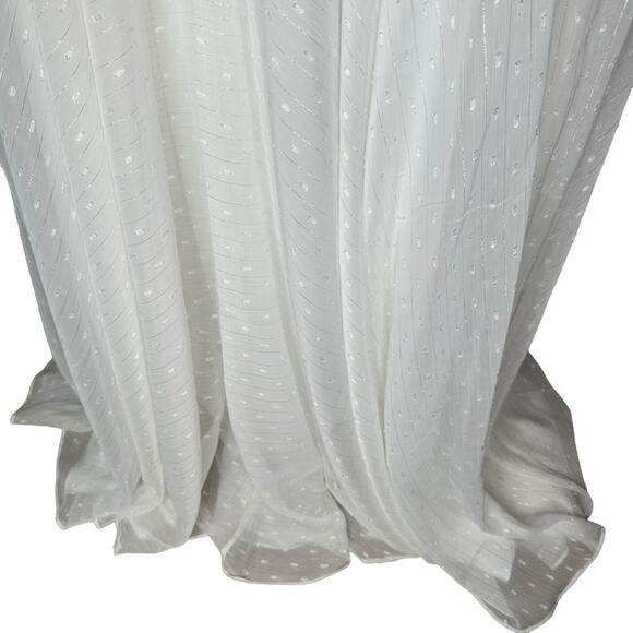 Mac Duggal White A Line Chiffon Long Dress 12 - Picture 12 of 13